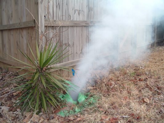 smoke test terra cotta pipe